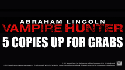 WIN A Copy of Abraham Lincoln Vampire Hunter on DVD!