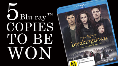 WIN 1 of 5 copies of BREAKING DAWN PART 2 on BLU-RAY™ or DVD!