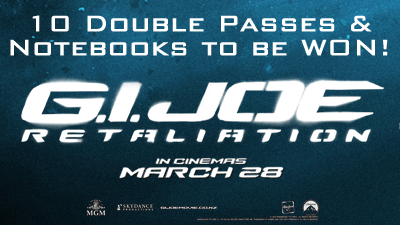 WIN 1 of 10 notebooks and double passes to see G.I. JOE: RETALIATION!
