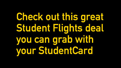 NEW: Student Flights - Get $50 off!
